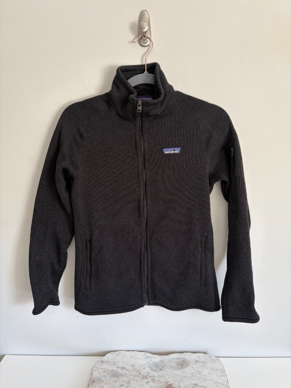 Patagonia Better Sweater Jacket Women Small Black Full Zip Outdoor Hiking 25543